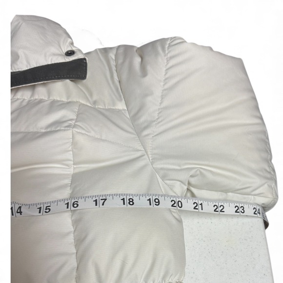Columbia Women's Down Insulated Puffer Jacket white Full Zip Pockets Size small - Picture 14 of 16